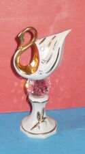 Polaris Capodimonte Porcellana Cigno Cristalli Swarovski Multicolore, Vintage...