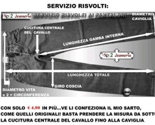 Risvolti orli pantaloni e - orli, a