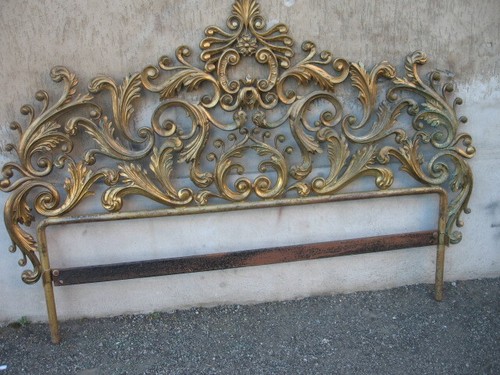 Testata letto bronzo con - bronzo,