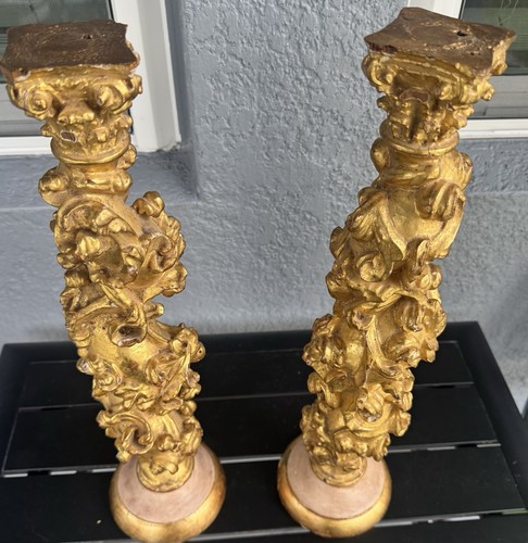 Coppia colonne altare - da,