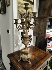  candelabro in marmo e ottone