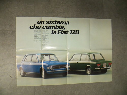 Fiat 128 brochure depliant - 128,