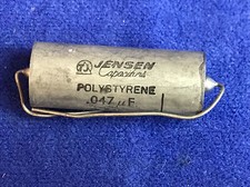 JENSEN, DANIMARCA, Condensatore polistirolo, RTTE, 0,47uF, 200 WVDC, +/- 5%