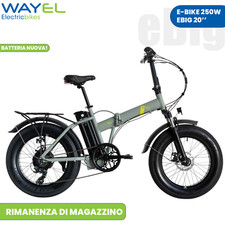 FAT BIKE BICI ELETTRICA E-BIG WAYEL 250W 20" 36V TELAIO ALLUMINIO RIPIEGABILE