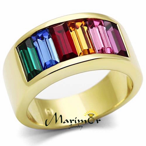 Anello donna baguette