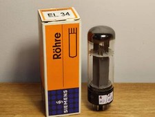 1x Mullard/ Siemens EL34 / 6CA7, Audio Amplifier Tube, Xf2 Code, OO-Getter USATO