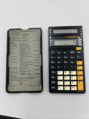 Texas instruments slr - texas, ti-30