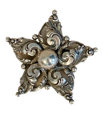 Spilla stella argento sterling