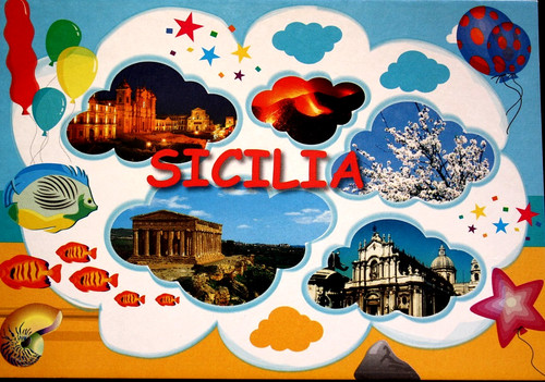 Cartolina sicilia - sicilia.,