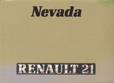 RENAULT 21 Nevada - Libretto