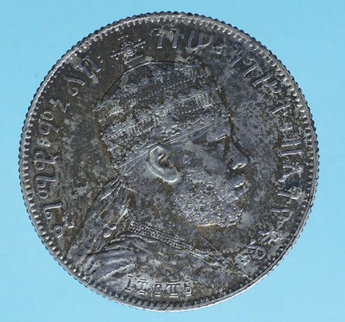 Etiopia menelik 2 birr - ii, 1/2