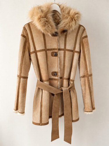 Cappotto vera pelle lapin - e,