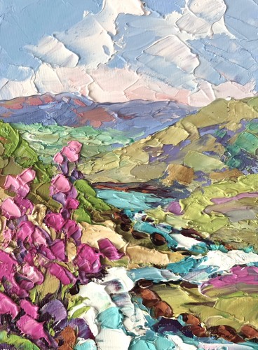 Paesaggio dipinto olio - dipinto,