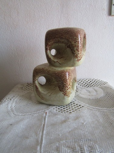 Vaso ceramica due cubi - vaso,