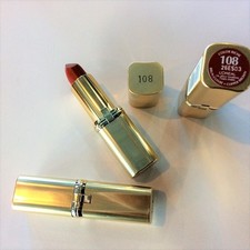 1PZ COLOR RICHE L'OREAL 108 BRUN CUIVRE' COPPER BROWN LIPSTICK ROSSETTI STOCK