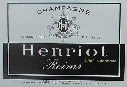 Publicite henriot champagne - henriot,