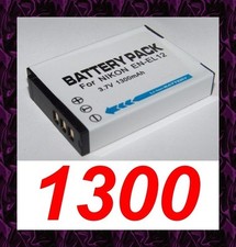 ★★★ 1300mAh BATTERIE Lithium ion  ★ Nikon Coolpix AW100 / AW100s / EN-EL12