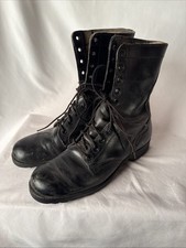 Stivali da combattimento militari RO-Search originali vintage anni 70 - taglia 9 1/2 R neri USA