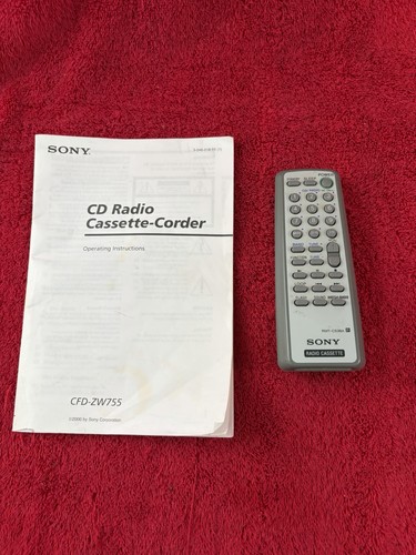 Sony radio cassette corder - sony,