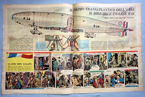 Ritaglio giornale dirigibile - ritaglio,