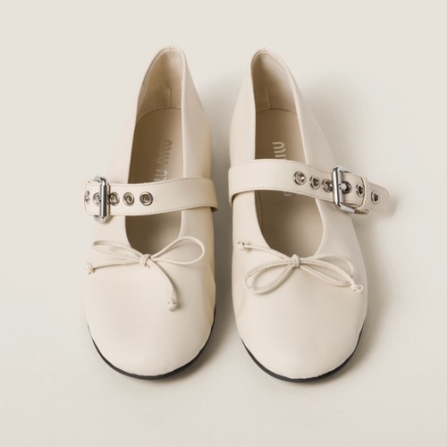Miu ballerine avorio - miu,