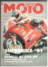 MOTO TECNICA 4/1991 BENELLI 250 GP-HONDA NSR 125-KAWASAKI ZZ R 1100-APRILIA FUTU