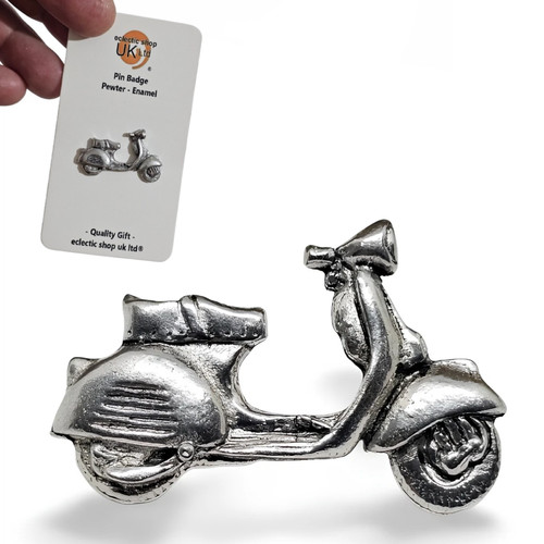 Vespa pewter pin - vespa,