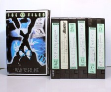 6 video cassette VHS vintage lotto videoregistratore 120 180 240 minuti X Files