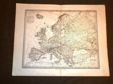 Carta geografica mappa Stieler