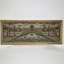 Arazzo da parete Ponte di Rialto a Venezia in Tessuto Grande Quadro cornice oro 