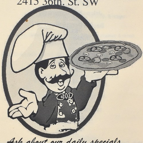 Menù ristorante pizza