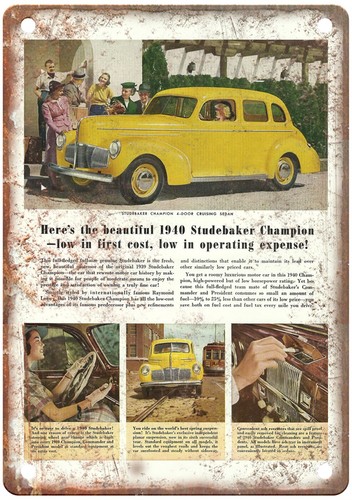 Insegna metallo studebaker - insegna, in