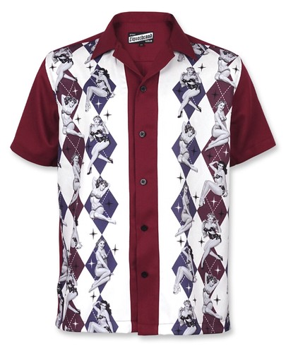 Camicia con bottoni liquor - con,