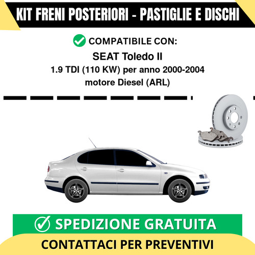 Kit freni posteriori - kit, seat