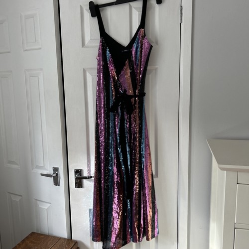 Zara rainbow sequin velvet - zara,