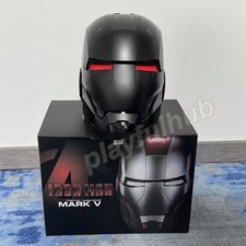 Iron man mk5 black helmet - man,
