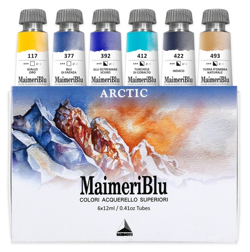 Maimeri blu acquerelli di - maimeri, blu,