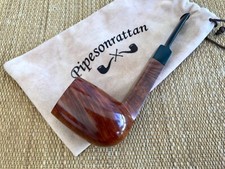 RARO! SAVINELLI PUNTO ORO "NATURA", ANNI 60, PIPA BILIARDO GAMBO QUADRATO.
