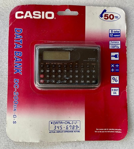 Casio data bank - dc-200, nuovo