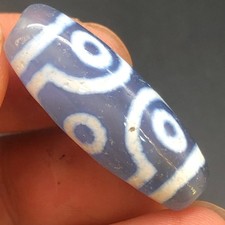 Rara agata antica blu naturale