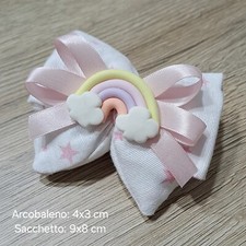 BOMBONIERA TEMA ARCOBALENO CALAMITA PER BATTESIMO COMUNIONE COMPLEANNO €2,50