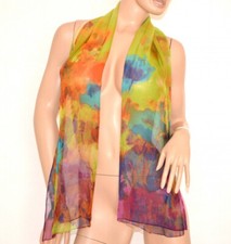 Foulard donna verde azzurro