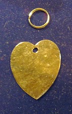 Piastrina Color oro forma di