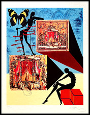 Salvador dali litografia coa - dali,