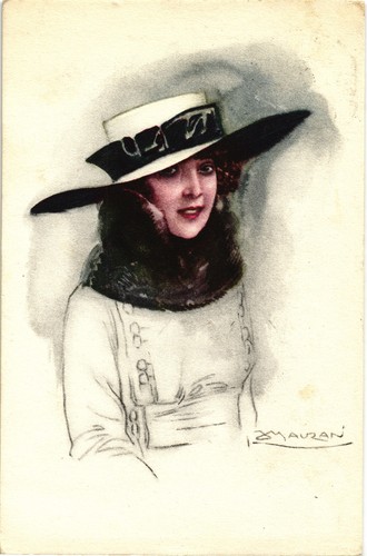 Mauzan art deco donnina - mauzan,