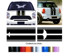 2 X BANDES CAPOT POUR MINI