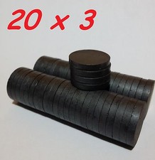 300 MAGNETI FERRITE 20X3 MM CALAMITA POTENTE FIMO CERAMICA MAGNETE CALAMITE