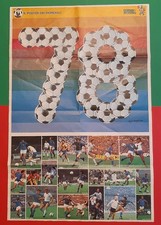 POSTER ORIGINALE DEI MONDIALI 1978 GUERIN SPORTIVO ARGENTINA