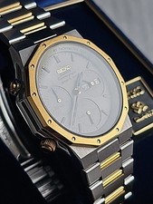 Seiko 7A38-7020 NOS Royal Oak Quartz Chronograph Japan 1983 Ottime condizioni