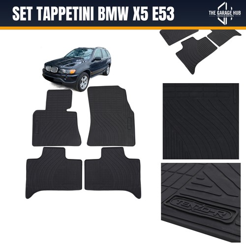 Set tappetini gomma neri - tappetini,